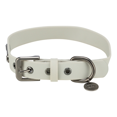 Trixie halsband hond citystyle pvc lichtgrijs | 25-32x2 cm