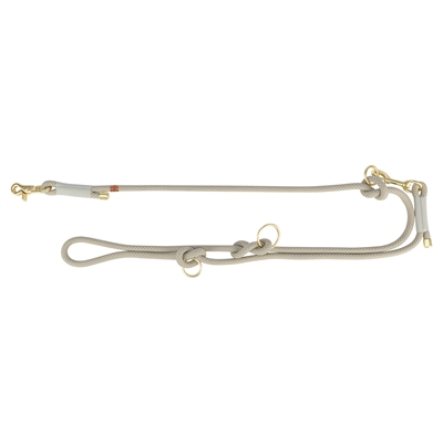 Trixie hondenriem soft rope | grijs/lichtgrijs 200x1,3 cm