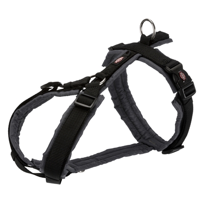 Trixie hondentuig premium trekking | zwart/grafiet grijs 32-38 cm