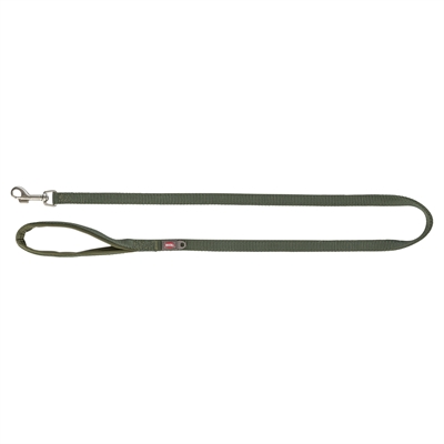 Trixie hondenriem premium | olijfgroen 100x2 cm