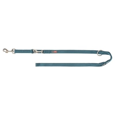 Trixie hondenriem premium | 200x2 cm petrol blauw