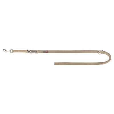 Trixie hondenriem premium | verstelbaar tweelaags zand 200x1,5 cm