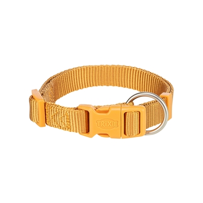 Trixie halsband hond premium curry geel | 30-45x1,5 cm