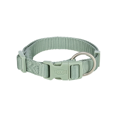Trixie halsband hond premium salie groen | 15-25x1 cm