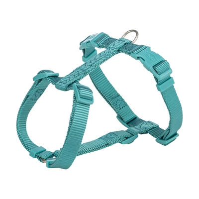 Trixie hondentuig premium h-tuig aqua blauw | 52-75x2 cm