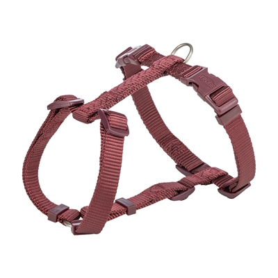 Trixie hondentuig premium h-tuig sangria rood | 52-75x2 cm