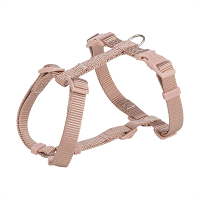 Trixie hondentuig premium h-tuig | blush roze 52-75x2 cm