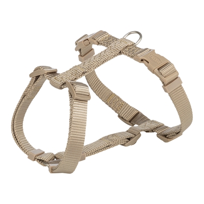 Trixie hondentuig premium h-tuig | zand taupe 52-75x2 cm