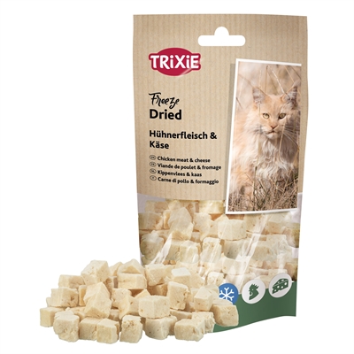 Trixie freeze dried kippenvlees en kaas | 6x25 gr
