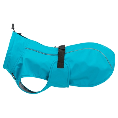 Trixie regenjas hond vimy | blauw, rug 62 cm, buik 78-82 cm