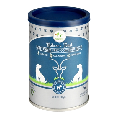 Pawfect freeze dried goat liver treats | 50 gr