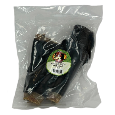 Petsnack buffalo oren met haar | 4 stuks
