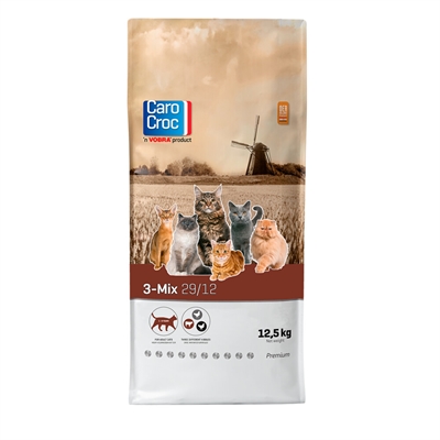 Carocroc kat 3-mix | 12,5 kg kattenvoer