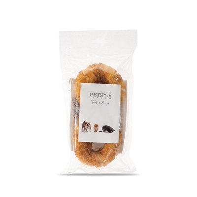 Petstyle living ring gepoft met kip | 7,5 cm 2 stuks