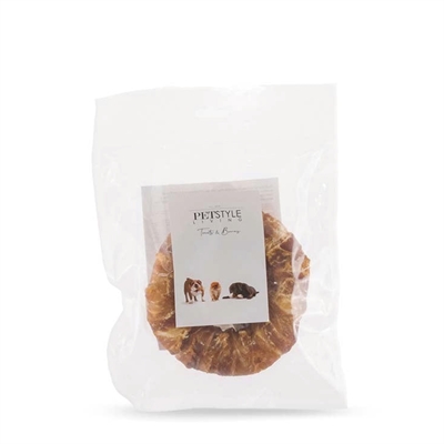 Petstyle living ring gepoft wit met eend | 12,5 cm