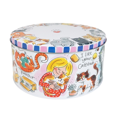 Blond amsterdam bewaarblik kat | 20 cm