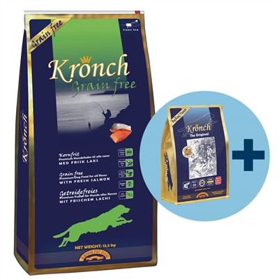 Kronch adult graanvrij met gratis kronch 100% zalmsnacks