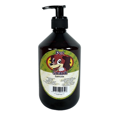 Petsnack zalmolie | 500 ml - voedzaam voor honden en katten
