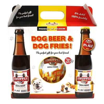 Snuffle snuffle gift box hondenbier en patat | 1100 gr