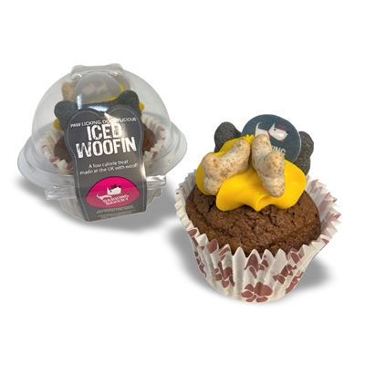 The barking bakery carob woofin | geel glazuur