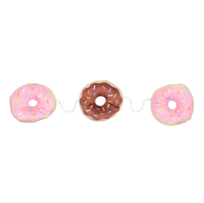 Fuzzyard donuts aan touw met catnip pluche | 15x6 cm