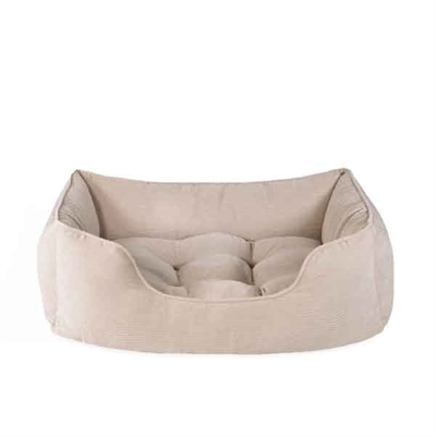 Rosewood 40 winks hondenmand | cord ribstof beige 46x36x15 cm