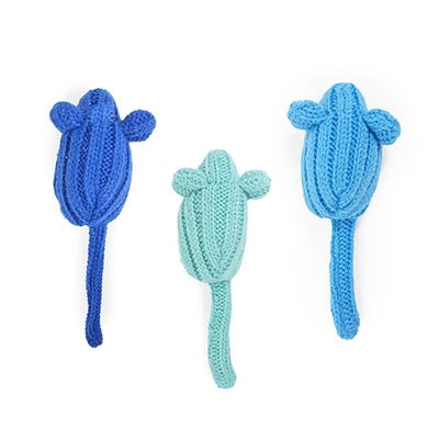 Battersea tune chaser muizen blauw/groen | 13x5 cm, 3 st