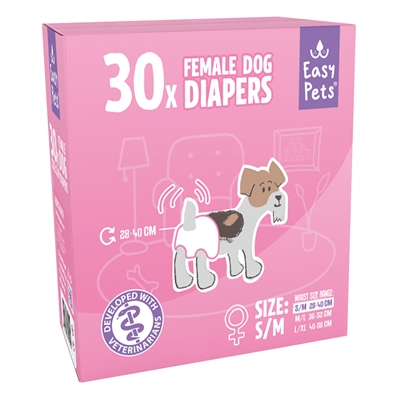 Easypets hondenluiers teef | s/m 30 st