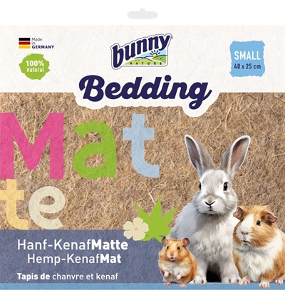 Bunny nature hemp-kenafmat | 40x25 cm hennepvezel mat