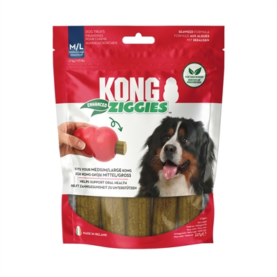 Kong ziggies enhanced | m/l 227 gr 5 st dog treats