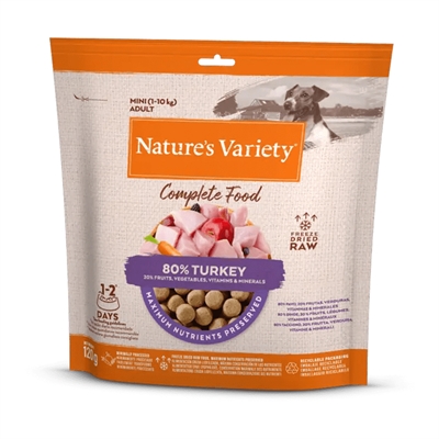 Natures variety freeze dried mini turkey | 120 gr