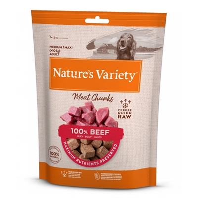 Natures variety freeze dried chunks beef | 50 gr
