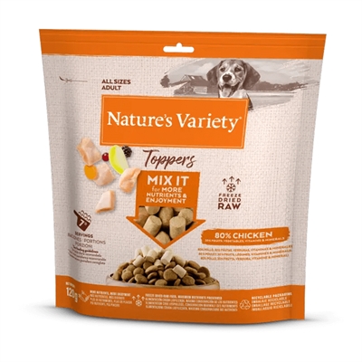 Natures variety freeze dried toppers chicken | 120 gr