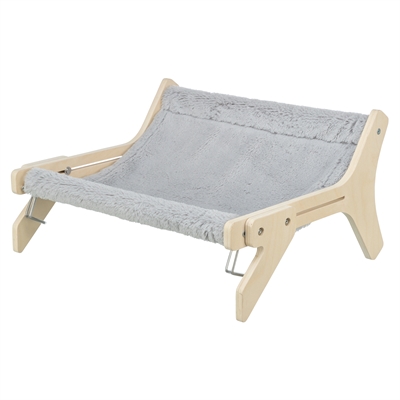 Trixie hangmat hout onbehandeld grijs | 47x24x38 cm