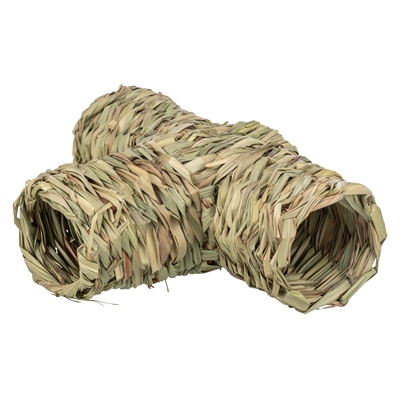 Trixie tunnel met vertakking hamster gras | 25x9x18 cm