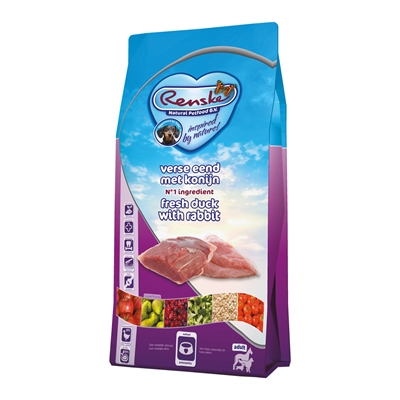 Renske renske super premium adult eend / konijn | 6,5 kg