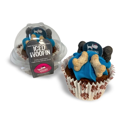 The barking bakery carob woofin | blauw glazuur
