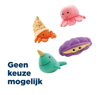 Croci reef dier pluche assorti | 7,5 cm
