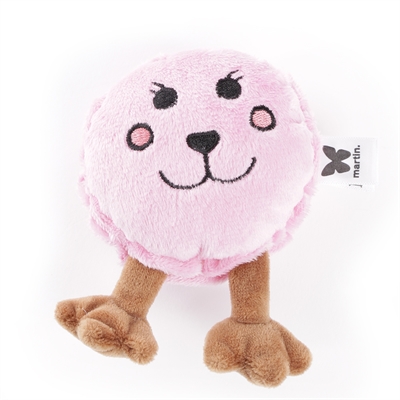 Martin macaron pluche | 17x8x5 cm