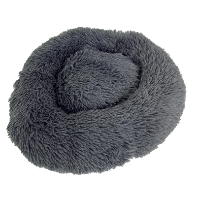 Sazzz hondenmand fluffy | antraciet grijs 52x52x13 cm