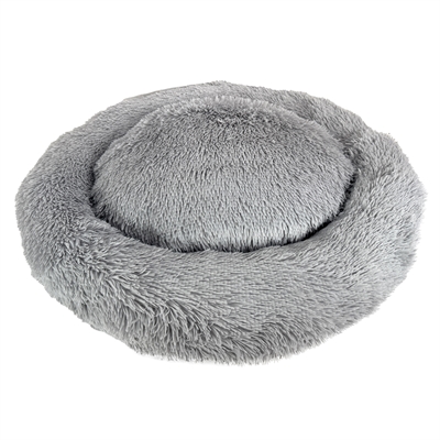 Sazzz hondenmand fluffy lichtgrijs | 85x85x17 cm