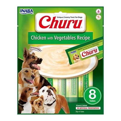 Inaba dog churu chicken met groenten | 8x20 gr