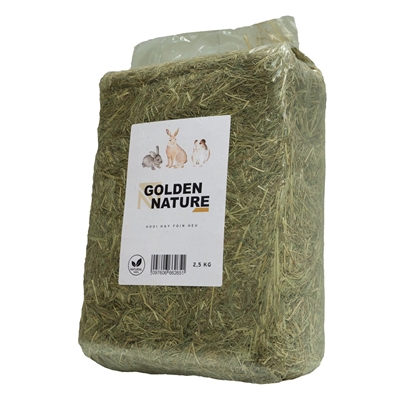 Golden nature hooi | 2,5 kg natuurlijk hooi voor dieren