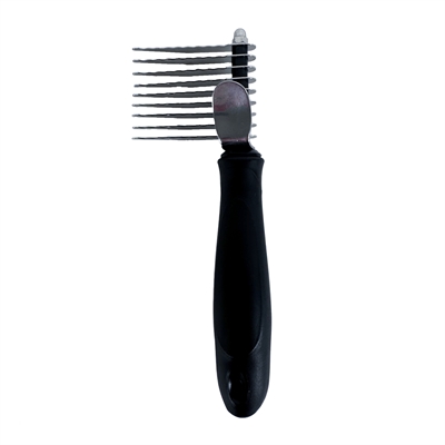 Tools-2-groom klittenkam kunststof grip | 17,5 cm