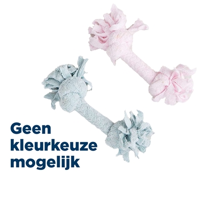 Fofos terry puppy touw 2 knopen | 22x6x6cm