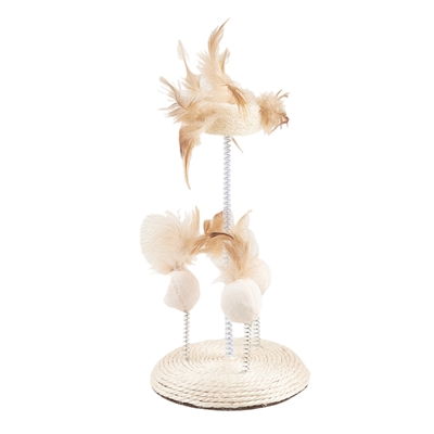 Fofos natural wobbler kattenspeelgoed | 14x14x25 cm