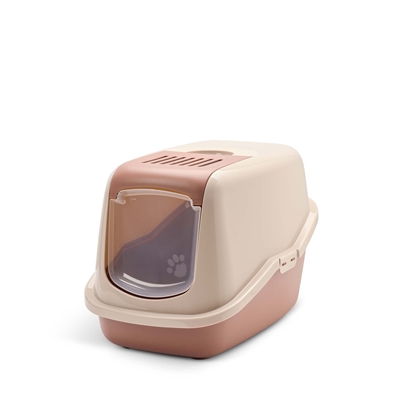Savic kattenbak nestor champagne roze / terracotta | 56x39x38,5 cm