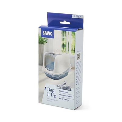 Savic bag it jumbo kattenbakzak | 11,2x4,7x24,3 cm