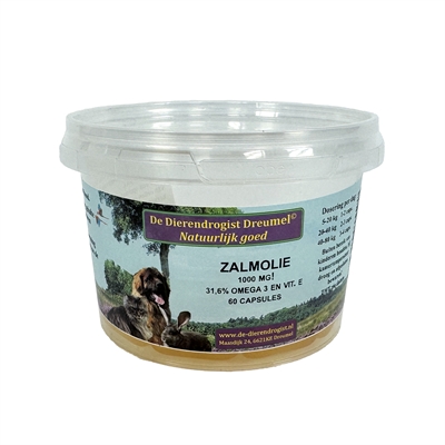 Dierendrogist zalmolie capsules | 60 stuks
