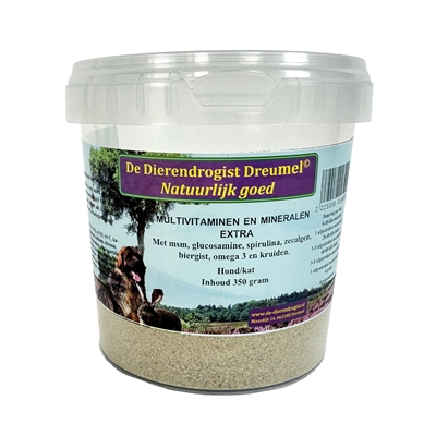 Dierendrogist multivitaminen en mineralen extra | 350 gr